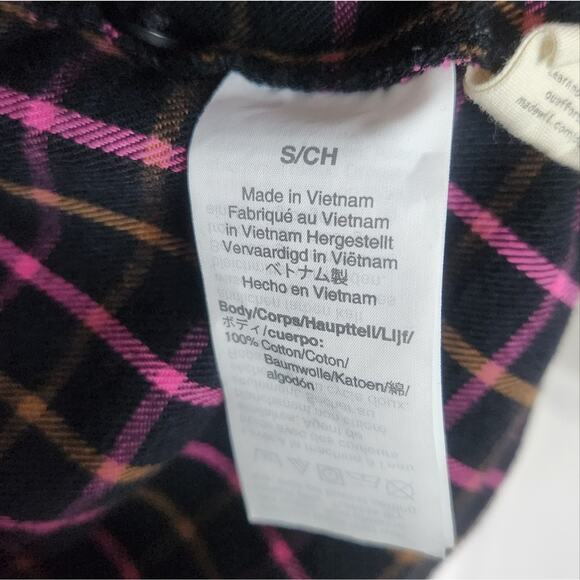 Flannel Westlake Shirt in Stoppard Plaid pink black small - Picture 7 of 7